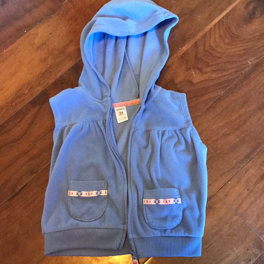 Toddler girl fleece vest